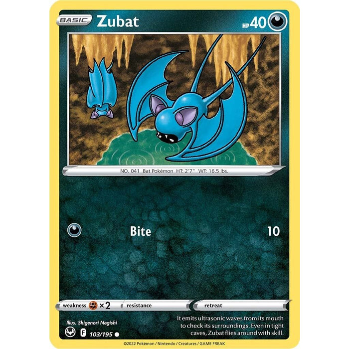 Zubat (103/195) [Sword & Shield: Silver Tempest] - Just $0.05! Shop now at Retro Gaming of Denver