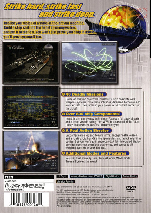 Naval Ops: Warship Gunner – PlayStation 2 (PS2) - for just $12.99! 