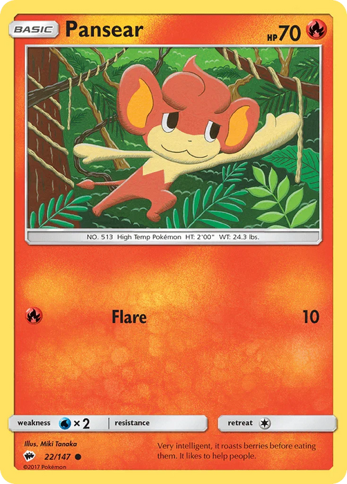 Pansear (22/147) [Sun & Moon: Burning Shadows] - for just $0.10! 