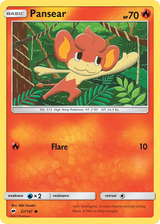 Pansear (22/147) [Sun & Moon: Burning Shadows] - for just $0.10! 