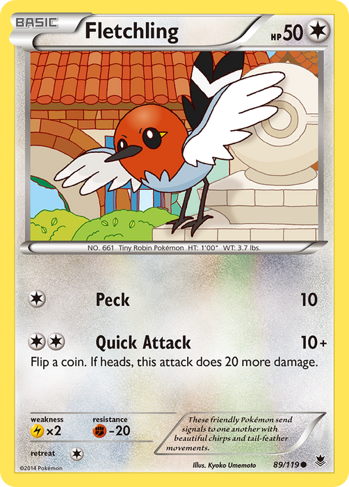 Fletchling (89/119) [XY: Phantom Forces] - Just $0.05! Shop now at Retro Gaming of Denver