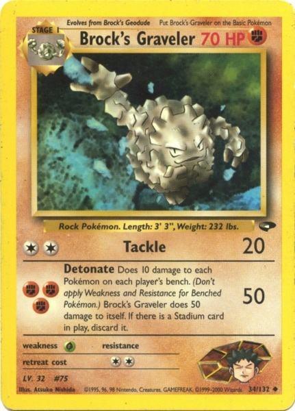 Brock's Graveler (34/132) [Gym Challenge Unlimited] - for just $1.10! 