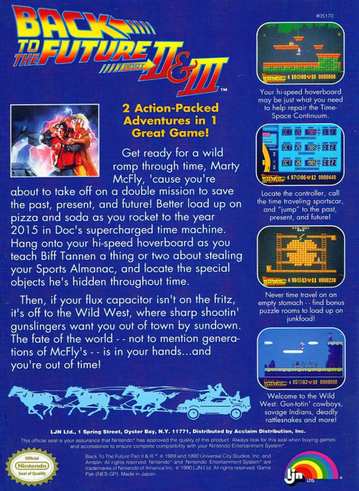 Back to the Future II and III  – Nintendo Entertainment System (NES) - for just $24.99! 