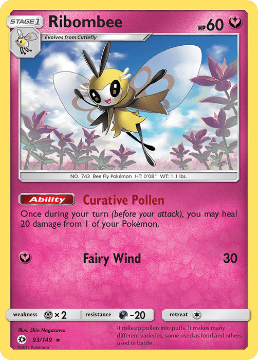 Ribombee (93/149) [Sun & Moon: Base Set] - for just $0.20! 