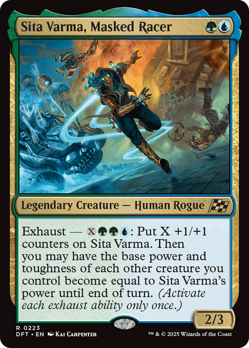 Sita Varma, Masked Racer (DFT-223) - Aetherdrift Foil - for just $0.05! 