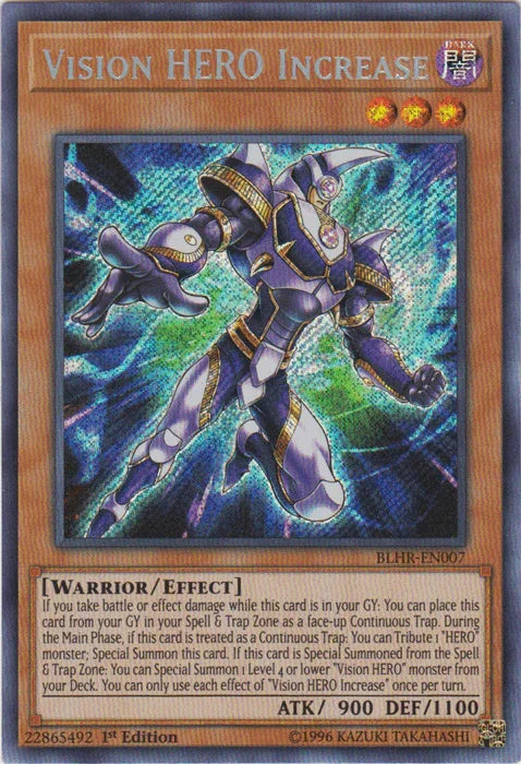 Vision Hero Increase [BLHR-EN007] Secret Rare - for just $3.60! 