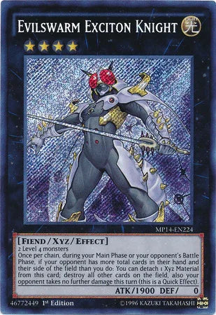 Evilswarm Exciton Knight [MP14-EN224] Secret Rare - for just $3.30! 