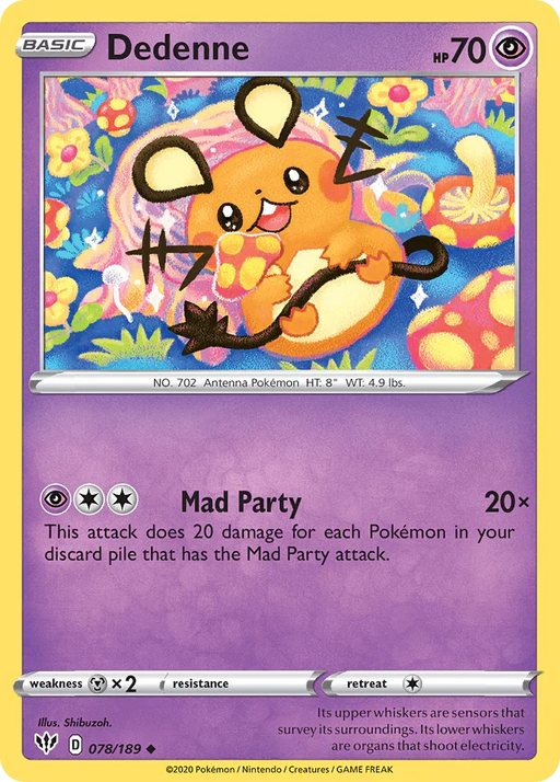Dedenne (078/189) [Sword & Shield: Darkness Ablaze] - for just $0.15! 