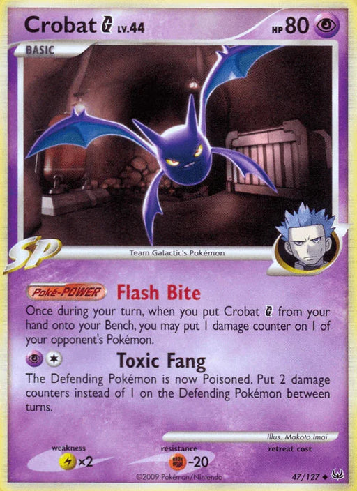 Crobat G (47/127) [Platinum: Base Set] - for just $1.50! 