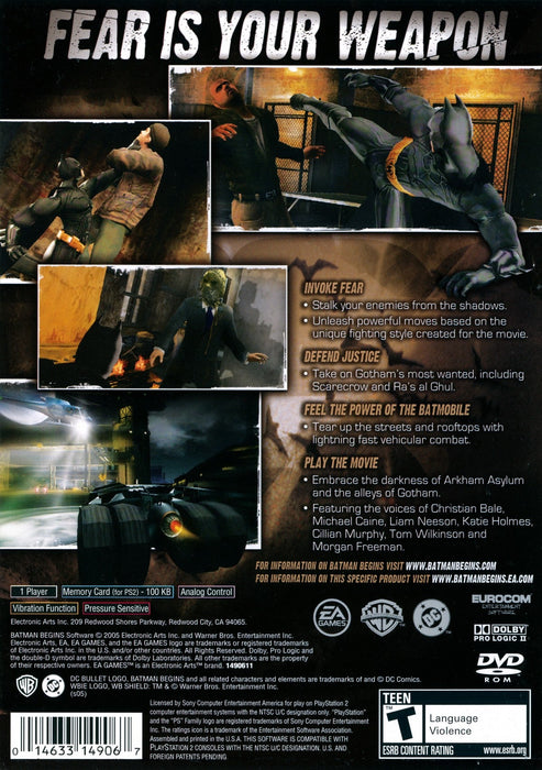 Batman Begins – PlayStation 2 (PS2) - for just $15.99! 