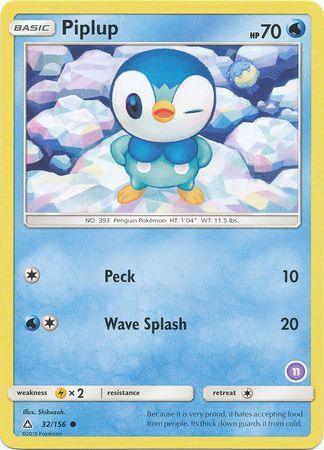 Piplup (32/156) (Deck Exclusive #11) [Sun & Moon: Trainer Kit - Alolan Sandslash] - for just $2.25! 