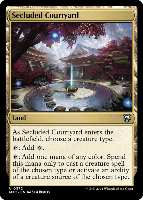Secluded Courtyard (M3C-372) - Modern Horizons 3 Commander - for just $0.21! 