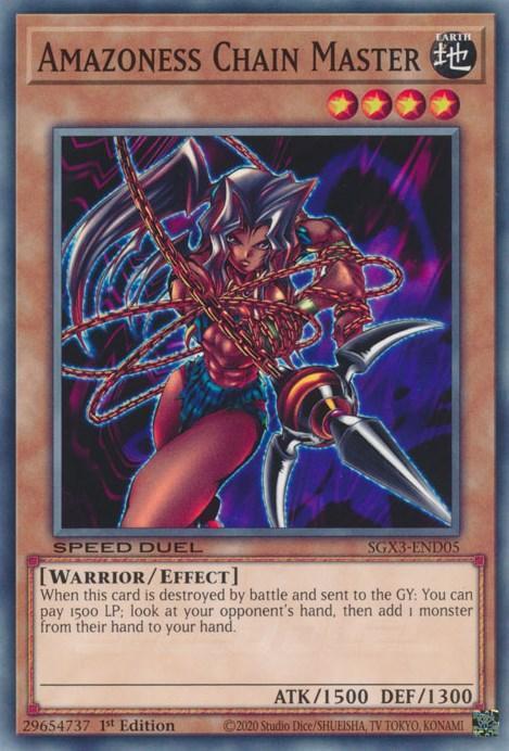 Amazoness Chain Master [SGX3-END05] Common - for just $0.10! 