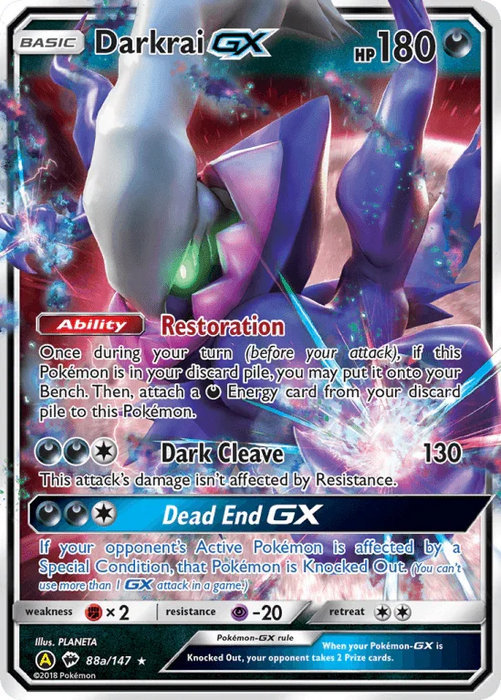 Darkrai GX (88a/147) [Alternate Art Promos] - for just $7.75! 