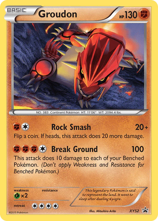 Groudon (XY52) [XY: Black Star Promos] - for just $8.35! 