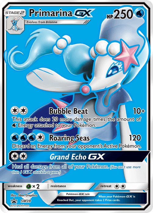 Primarina GX (SM39) [Sun & Moon: Black Star Promos] - for just $3.80! 