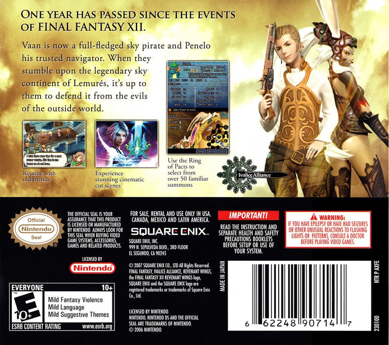 Final Fantasy XII: Revenant Wings – Nintendo DS (DS) - for just $24.99! 
