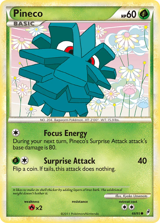 Pineco (68/95) [HeartGold & SoulSilver: Call of Legends] - for just $0.15! 