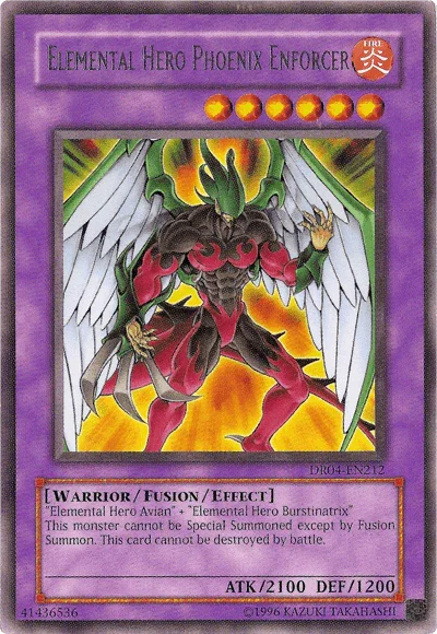 Elemental Hero Phoenix Enforcer [DR04-EN212] Rare - for just $4! 