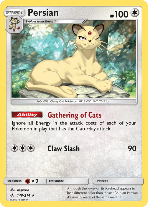 Persian (148/214) [Sun & Moon: Unbroken Bonds] - for just $0.20! 