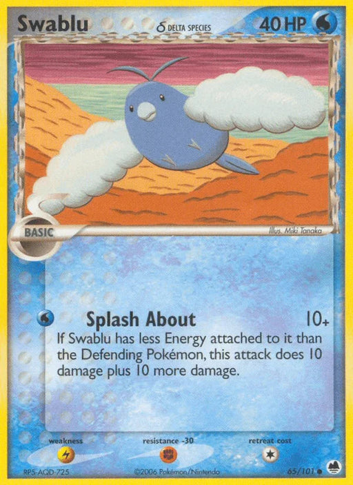 Swablu (65/101) (Delta Species) [EX: Dragon Frontiers] - for just $0.55! 