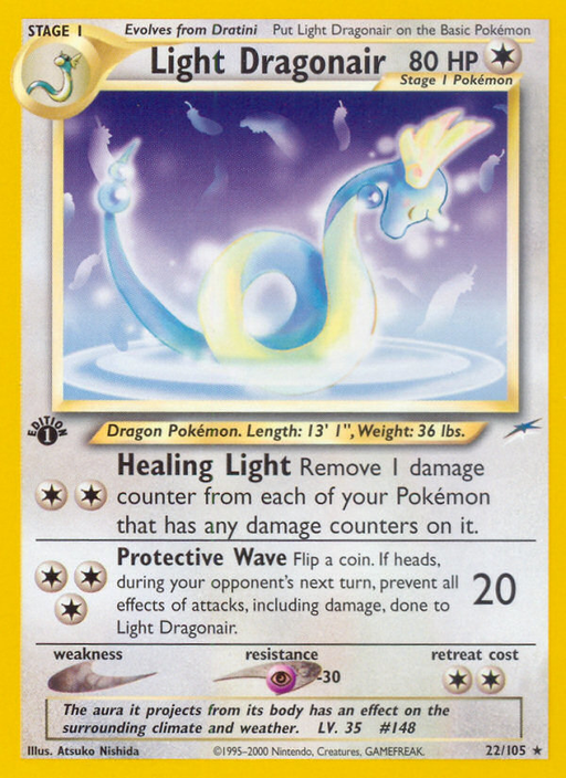 Light Dragonair (22/105) [Neo Destiny 1st Edition] - Just $20.70! Shop now at Retro Gaming of Denver