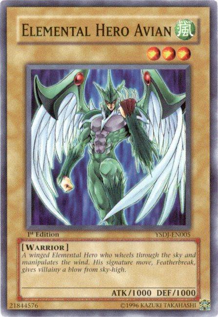 Elemental HERO Avian [YSDJ-EN005] Common - for just $0.30! 