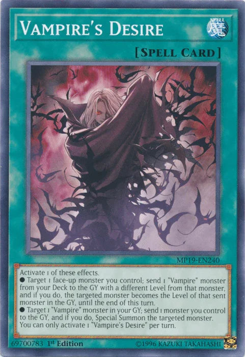 Vampire's Desire [MP19-EN240] Common - for just $0.15! 