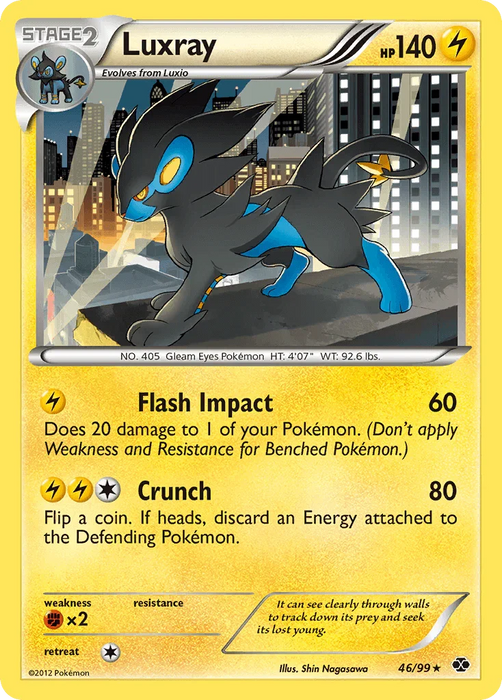 Luxray (46/99) [Black & White: Next Destinies] - for just $0.85! 