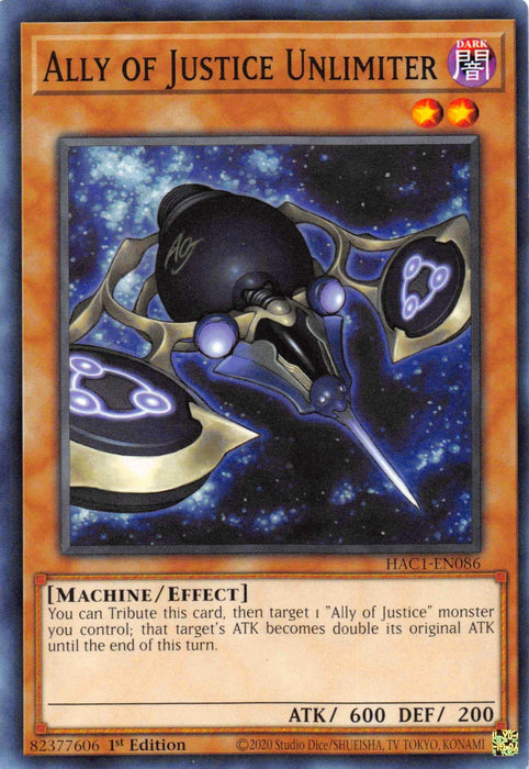 Ally of Justice Unlimiter [HAC1-EN086] Common - for just $0.10! 