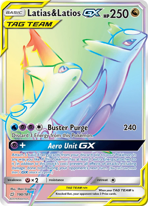 Latias & Latios GX (190/181) [Sun & Moon: Team Up] - for just $69! 