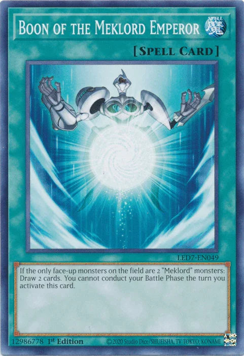 Boon of the Meklord Emperor [LED7-EN049] Common - for just $0.10! 