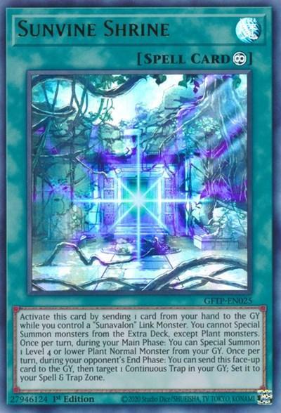 Sunvine Shrine [GFTP-EN025] Ultra Rare - for just $0.10! 
