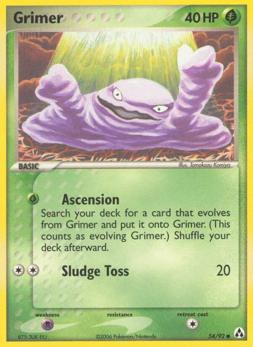 Grimer (54/92) [EX: Legend Maker] - for just $0.65! 
