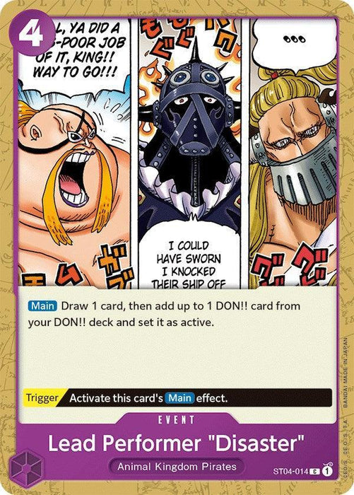 Lead Performer "Disaster" [Starter Deck: Animal Kingdom Pirates] - for just $0.20! 
