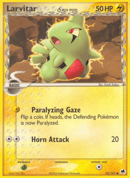 Larvitar (52/101) (Delta Species) [EX: Dragon Frontiers] - for just $0.35! 