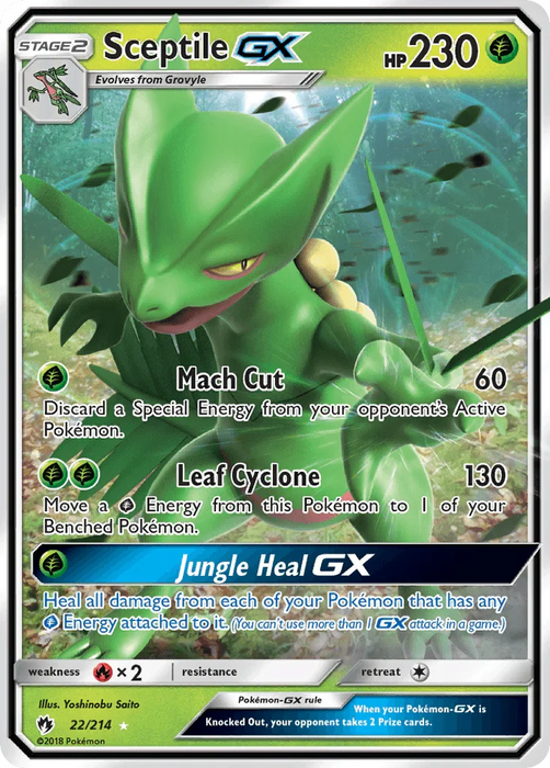 Sceptile GX (22/214) [Sun & Moon: Lost Thunder] - for just $3.35! 