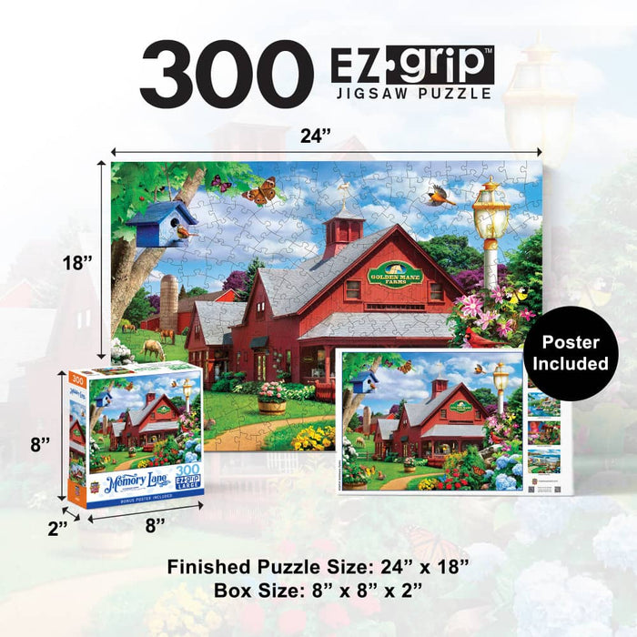 Memory Lane - Goldmane Farms 300 Piece EZ Grip Jigsaw Puzzle - for just $14.99! 