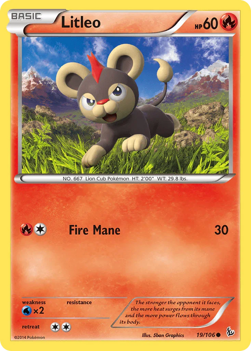 Litleo (19/106) [XY: Flashfire] - for just $0.10! 