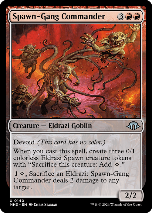 Spawn-Gang Commander (MH3-140) - Modern Horizons 3: (devoid) - for just $0.07! 