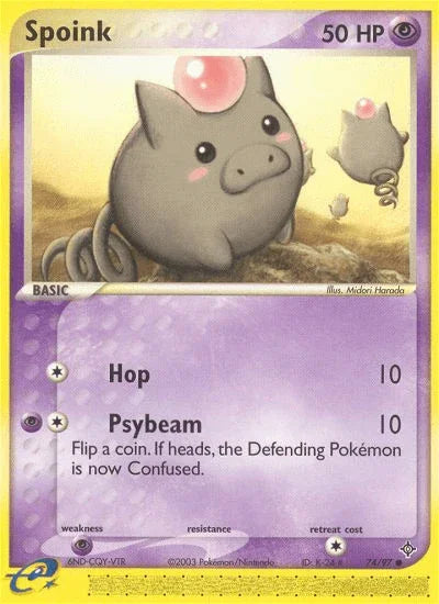 Spoink (74/97) [EX: Dragon] - for just $0.40! 