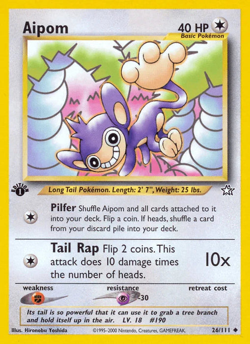 Aipom (26/111) [Neo Genesis 1st Edition] - for just $0.90! 