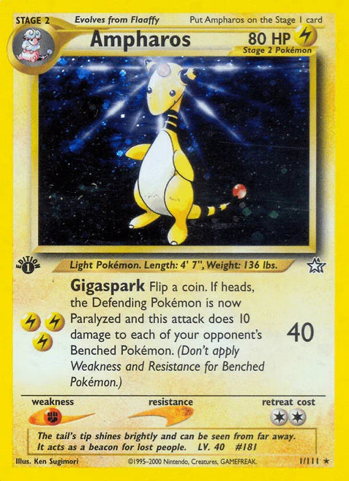Ampharos (1/111) [Neo Genesis 1st Edition] - for just $29.70! 