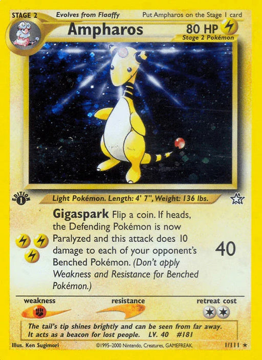 Ampharos (1/111) [Neo Genesis 1st Edition] - for just $33.85! 