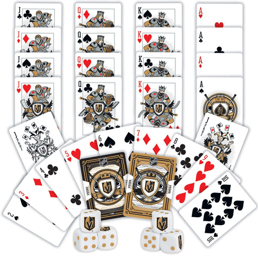 Las Vegas Golden Knights - 2-Pack Playing Cards & Dice Set - Premium Dice & Cards Sets - Just $19.99! Shop now at Retro Gaming of Denver