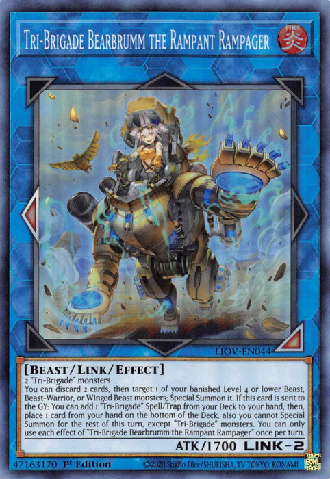 Tri-Brigade Bearbrumm the Rampant Rampager [LIOV-EN044] Super Rare - for just $0.15! 