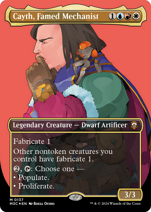 Cayth, Famed Mechanist (Borderless) (Ripple Foil) (M3C-137) - Modern Horizons 3 Commander (Borderless) Foil - for just $1.51! 