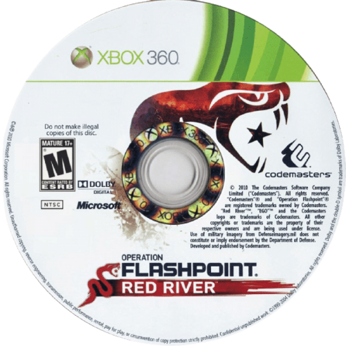 Operation Flashpoint: Red River – Xbox 360 (X360) - for just $14.99! 