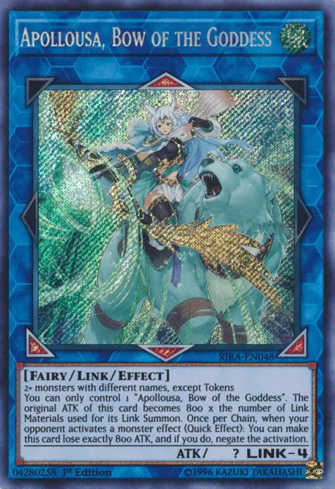 Apollousa, Bow of the Goddess [RIRA-EN048] Secret Rare - for just $2.50! 