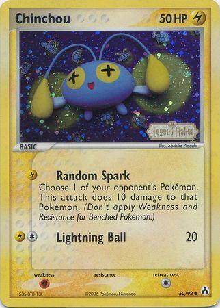 Chinchou (50/92) (Stamped) [EX: Legend Maker] - for just $4.35! 